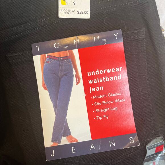 Tommy Hilfiger Underwear waistband Jean Size 9 New With Tags Straight Leg - Picture 1 of 8